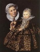 Frans Hals Catharina Hooft with her Nurse oil painting reproduction